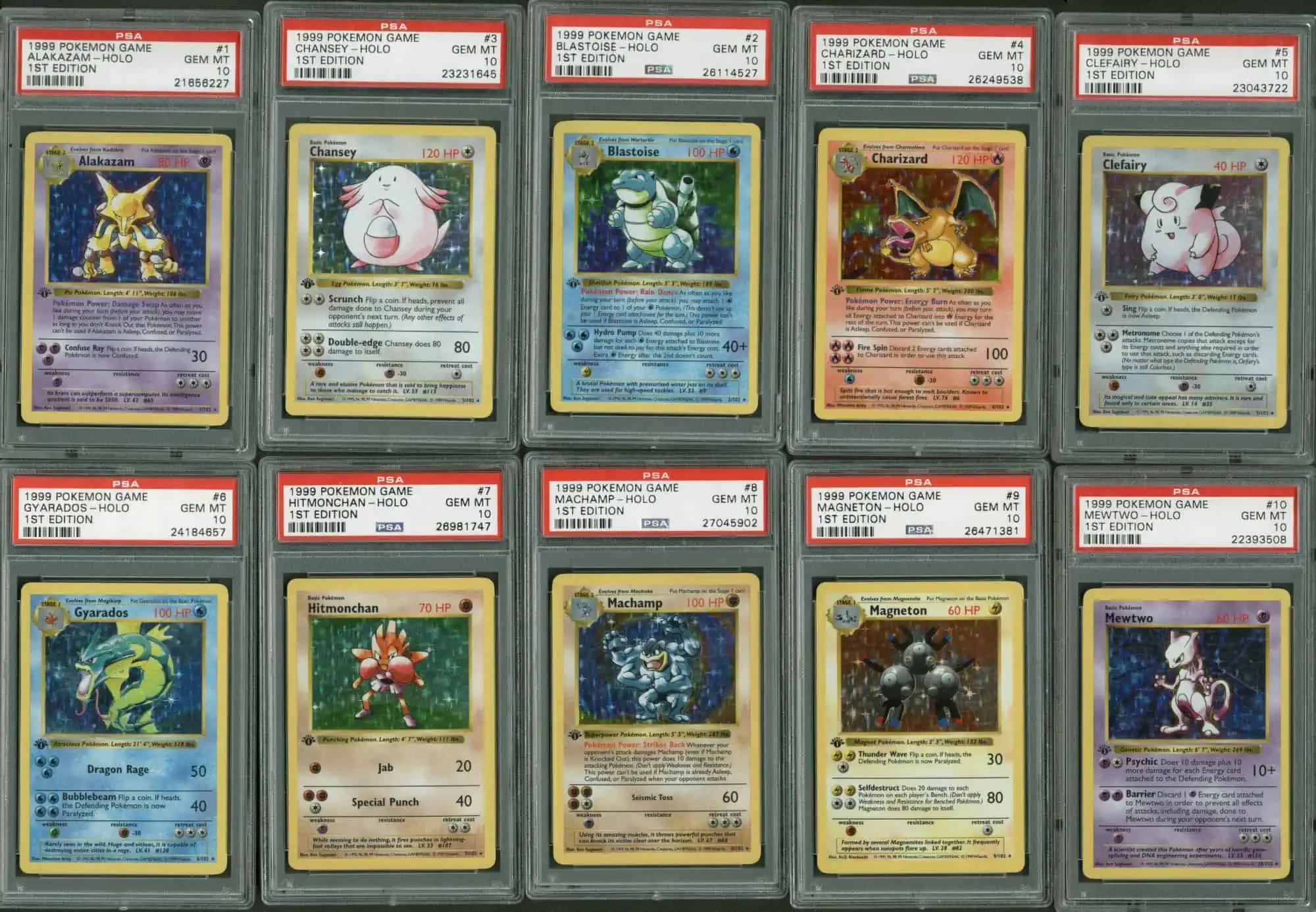 Investing in collectibles: PSA graded Pokemon trading cards.