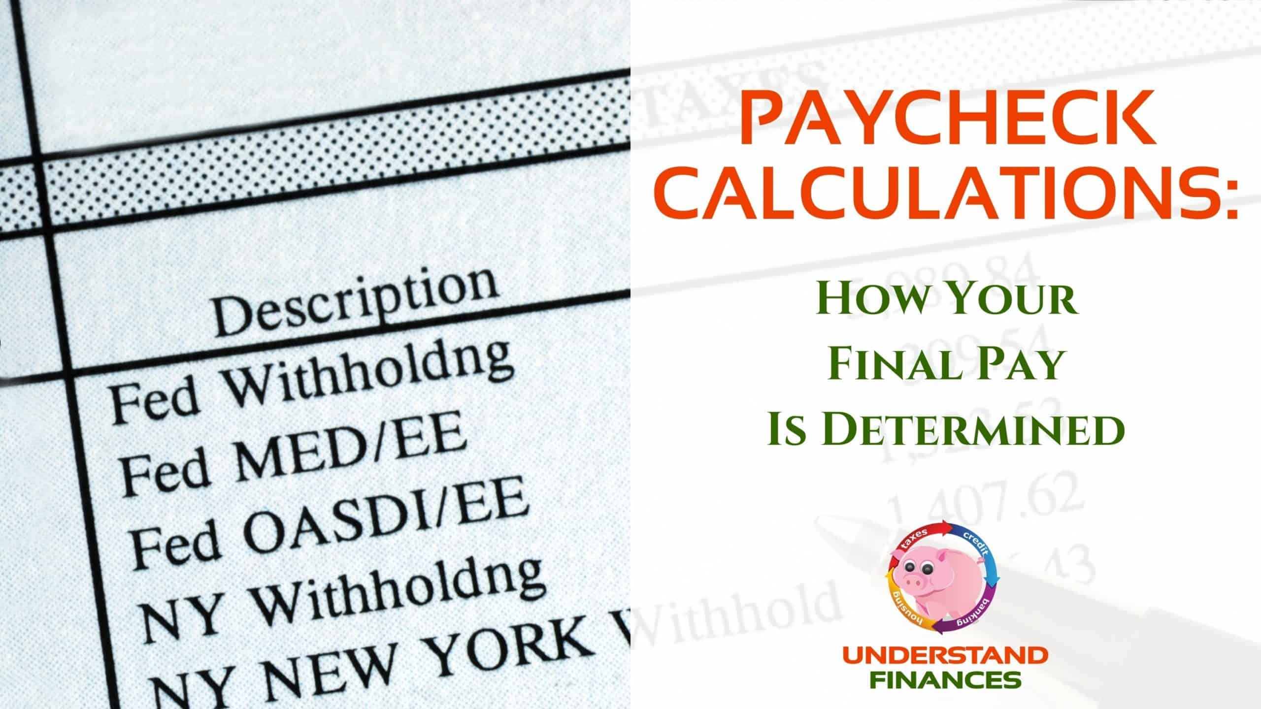 Paystub showing payroll deductions and paycheck calculations