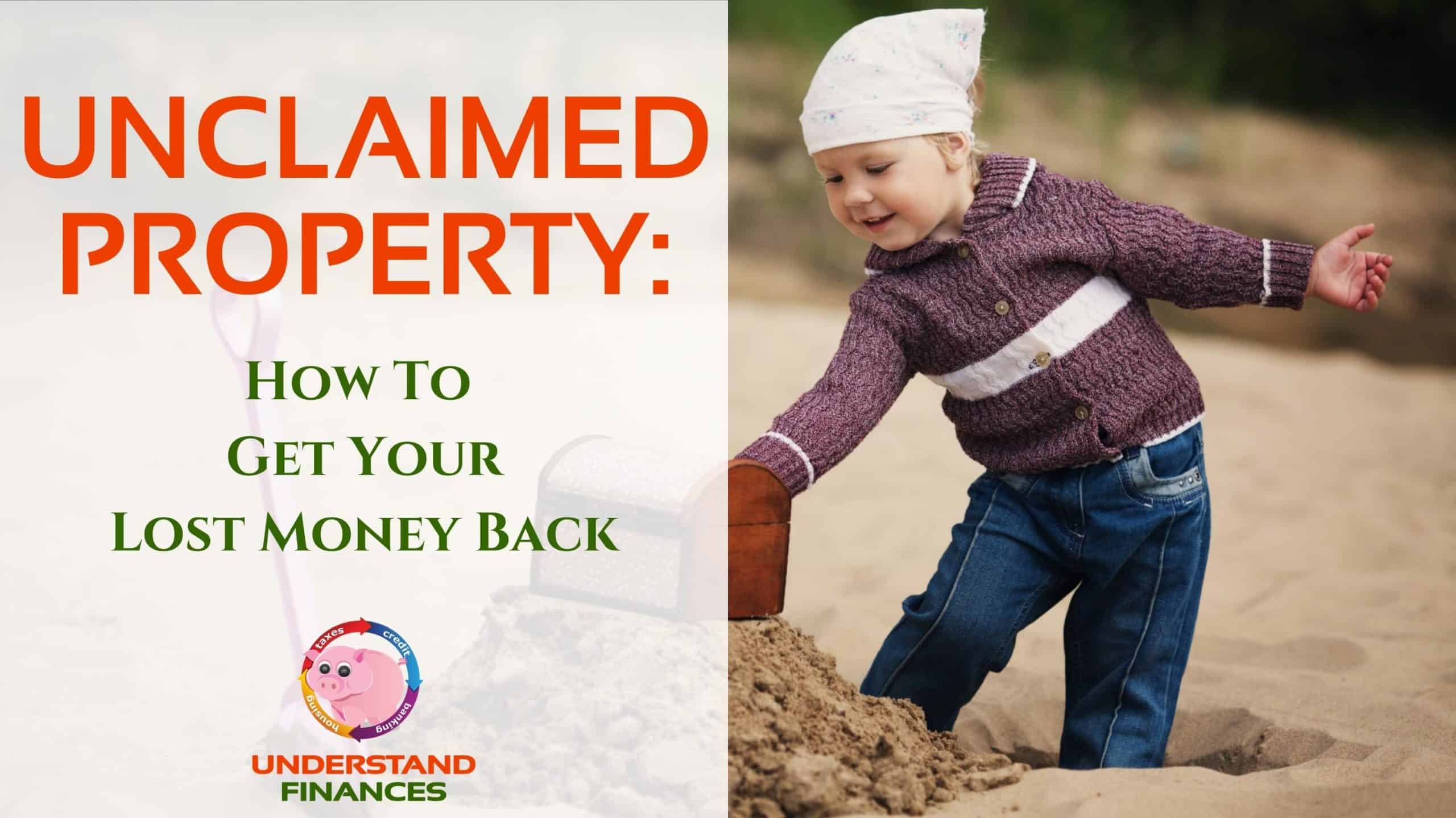 Little girl digging on the beach searching for unclaimed money.