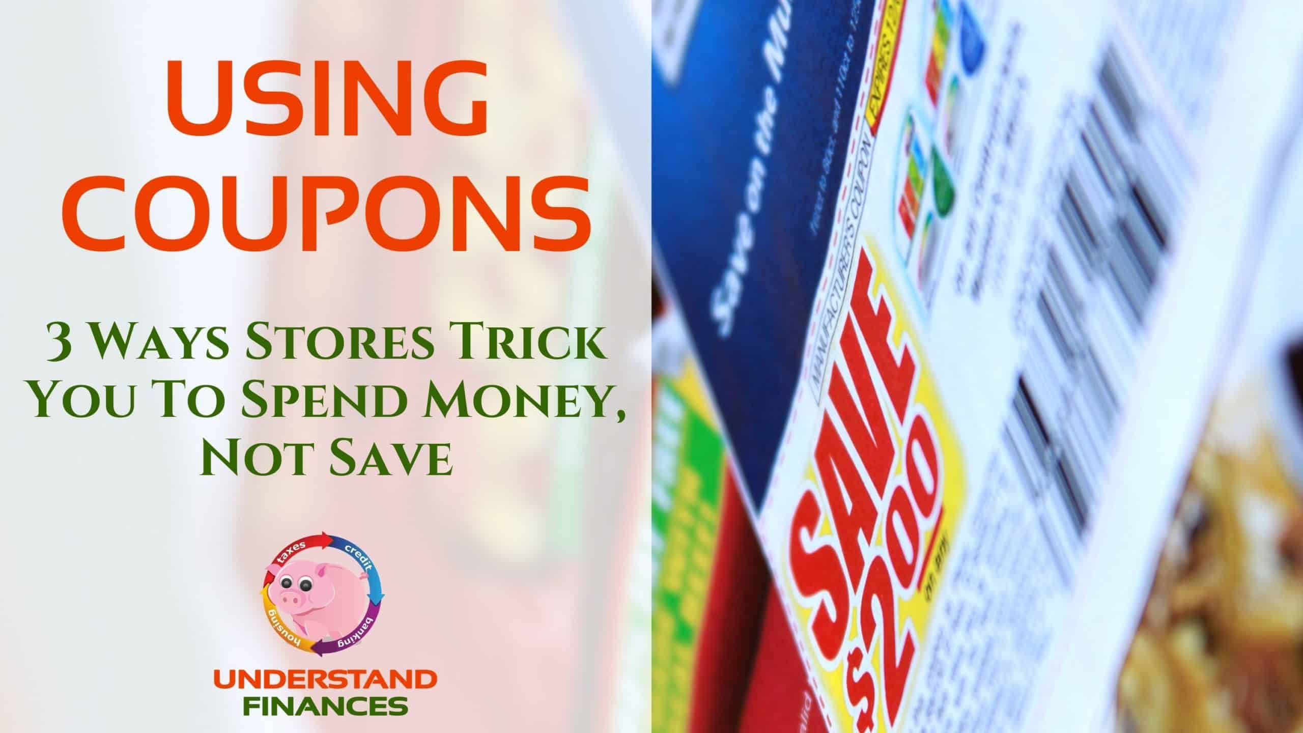 Closeup of a manufacturer coupon from the weekend coupon booklet